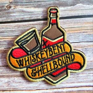 Whiskeybent And Hellbound Retro 80's 90'S County Embroidered Iron on Patch
